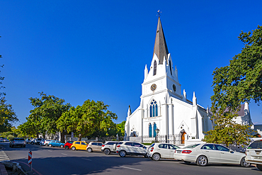 View of Moedergemeente Stellenbosch Church, Stellenbosch Central, Stellenbosch, Western Cape, South Africa, Africa