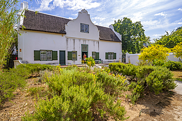 View of exterior of Grosvenor House Museum, Stellenbosch Central, Stellenbosch, Western Cape, South Africa, Africa