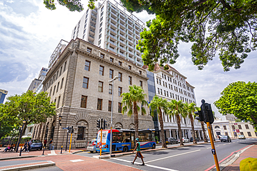 View of hotels on Wale Street, Cape Town, Western Cape, South Africa, Africa