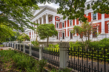 View of Parliament of South Africa Building, Cape Town, Western Cape, South Africa, Africa