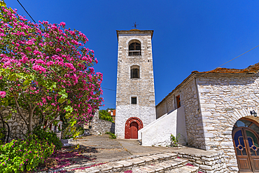 View of Church of Agia Paraskevi in Theologos, Theologos, Thassos, Aegean Sea, Greek Islands, Greece, Europe