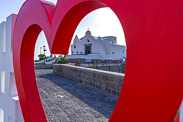 View of Chiesa del Soccorso church, Forio, Island of Ischia, Campania, Italy, Europe