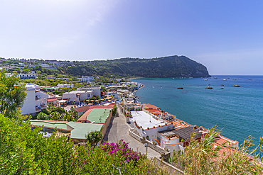 View of Spiaggia di Citara beach, Forio, Island of Ischia, Campania, Italy, Europe