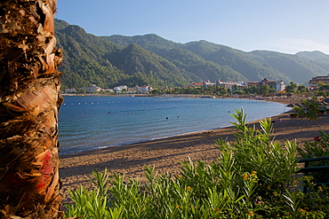 Beach, Icmeler, Marmaris, Anatolia, Turkey, Asia Minor, Eurasia