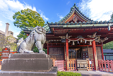 View of the Ozaki Shrine on a sunny day, Kanazawa City, Ishikawa Prefecture, Honshu, Japan