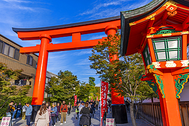 View of Kyoto's Fushimi Inari Buddist Temple, Fukakusa Yabunouchicho, Fushimi Ward, Kyoto, Japan, Asia