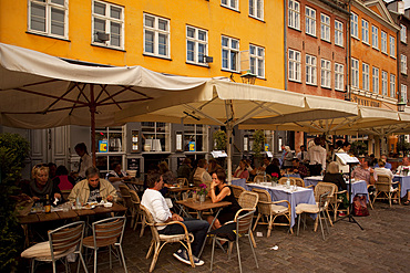 Restaurants, Nyhavn, Copenhagen, Denmark, Scandinavia, Europe