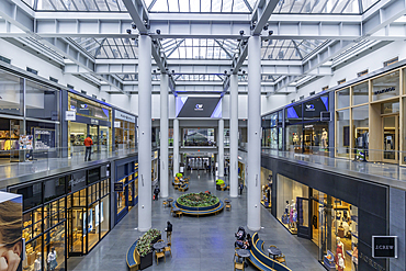 View of interior of Brookfield Place Shopping Centre in Lower Manhattan, New York City, United States of America, North America
