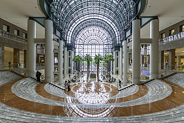 View of interior of Brookfield Place Shopping Centre in Lower Manhattan, New York City, United States of America, North America
