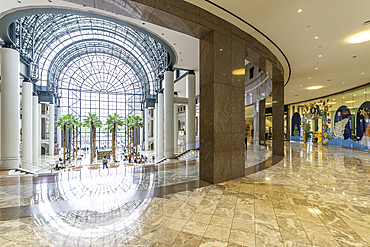 View of interior of Brookfield Place Shopping Centre in Lower Manhattan, New York City, United States of America, North America
