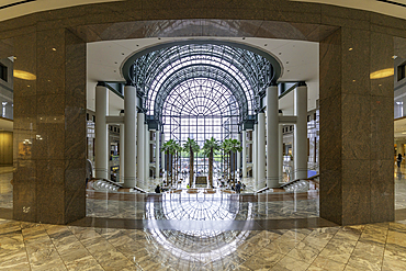 View of interior of Brookfield Place Shopping Centre in Lower Manhattan, New York City, United States of America, North America