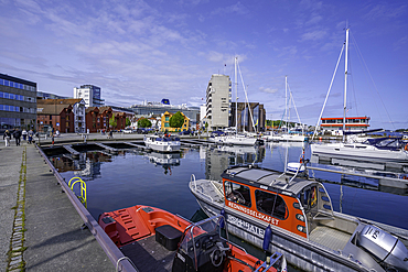 View of Stavanger Marina boats during daytime, Stavanger, Norway, Scandinavia, Europe