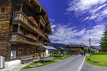 View of museum on a sunny day, Kaprun, Salzburg, Austria, Europe
