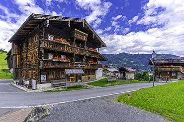 View of museum on a sunny day, Kaprun, Salzburg, Austria, Europe