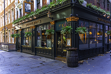 View of Sherlock Holmes traditional public house during summer, Westminster, London, England, United Kingdom, Europe