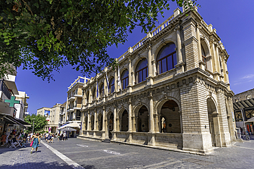 View of Venetian Loggia on a sunny day, City of Heraklion, Crete, Greek Islands, Geece, Europe