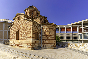View of Agios Andreas Church on a sunny day, City of Heraklion, Crete, Greek Islands, Geece, Europe