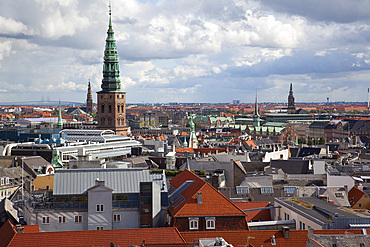 View from the Round Tower, Copenhagen, Denmark, Scandinavia, Europe