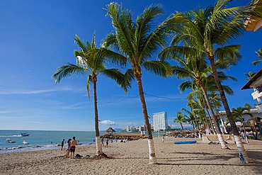 Beach scene, Puerto Vallarta, Jalisco, Mexico, North America