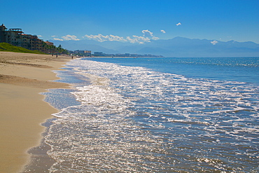 Beach scene, Nuevo Vallarta, Nayarit, Mexico, North America