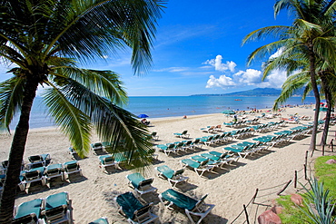 Beach scene, Nuevo Vallarta, Nayarit, Mexico, North America