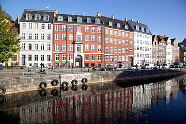 Architecture on Gl Strand and Canal, Copenhagen, Denmark, Scandinavia, Europe