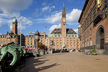 City Hall Square, Copenhagen, Denmark, Scandinavia, Europe