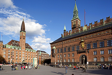 City Hall Square, Copenhagen, Denmark, Scandinavia, Europe