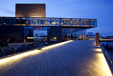 The Play House at dusk, Copenhagen, Denmark, Scandinavia, Europe