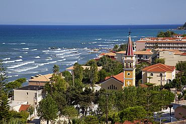 View over town, Argassi, Zante, Ionian Islands, Greek Islands, Greece, Europe