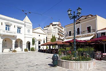 Restaurants, St. Markos Square, Zakynthos Town, Zakynthos, Ionian Islands, Greek Islands, Greece, Europe