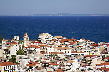 View over town, Zakynthos Town, Zakynthos, Ionian Islands, Greek Islands, Greece, Europe