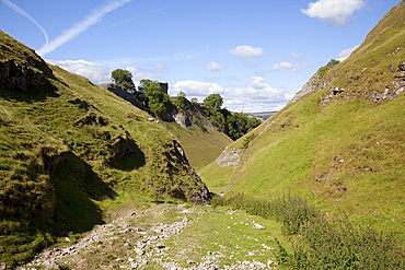 Peveril Castle, Castleton, Derbyshire, England, United Kingdom, Europe
