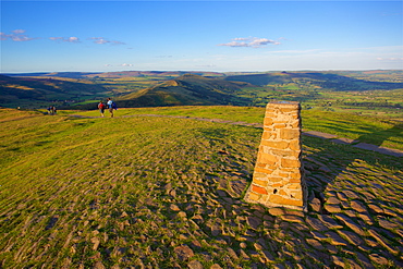 View from Mam Tor Hollins Cross, Derbyshire, England, United Kingdom, Europe