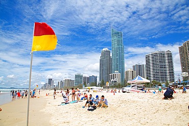 Surfers Paradise, Beach Front Skyscrapers, Gold Coast, Queensland, Australia, Oceania