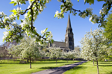 Edensor Village, Chatsworth Estate, Derbyshire, England, United Kingdom, Europe