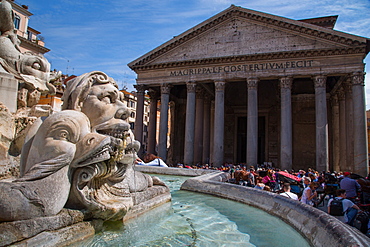 Piazza Della Rotonda and The Pantheon, UNESCO World Heritage Site, Rome, Lazio, Italy, Europe