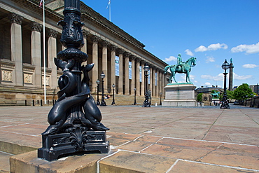 Albert statue in St. George's Place, Liverpool, Merseyside, England, United Kingdom, Europe