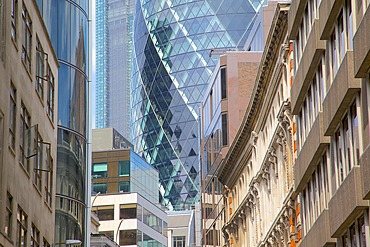 The Gherkin (Swiss Re Building), City of London, London, England, United Kingdom, Europe
