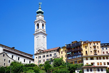 Duomo of San Martino and Juvarra bell tower, Belluno, Province of Belluno, Veneto, Italy, Europe