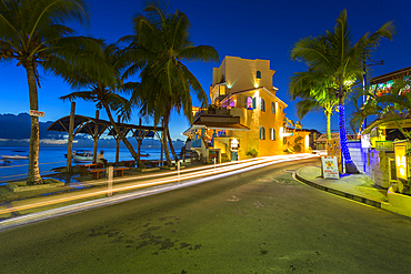 St. Lawrence Gap at dusk, Christ Church, Barbados, West Indies, Caribbean, Central America