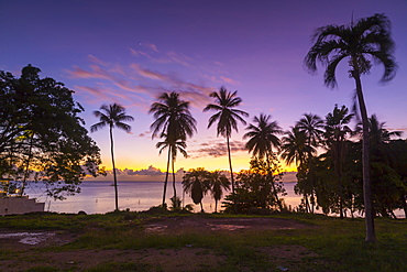 West Coast sunset, St. James, Barbados, West Indies, Caribbean, Central America