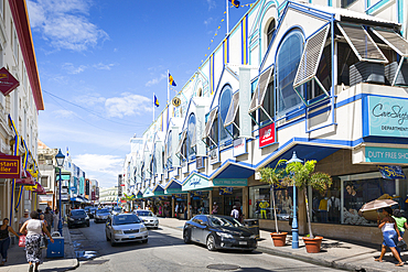 Architecture on Broad Street, Bridgetown, St. Michael, Barbados, West Indies, Caribbean, Central America