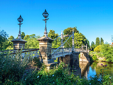 Victoria Bridge over the River Wye at Hereford, Herefordshire, England, United Kingdom, Europe