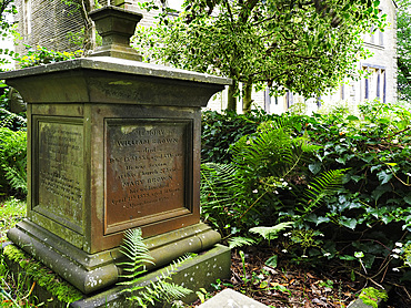 The Brown Family Memorial in Haworth Churchyard, Haworth, Yorkshire, England, United Kingdom, Europe