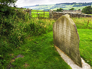 The Anne Stone in Parsons Field, Haworth, Yorkshire, England, United Kingdom, Europe