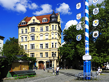 Wiener Platz in Haidhausen, Munich, Bavaria, Germany, Europe