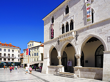 Old Town Hall in Peoples Square, Split, Croatia, Europe