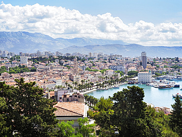 City of Split from Marjan Hill, Split, Croatia, Europe