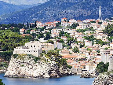 Dubrovnik from Lokrum, Croatia, Europe